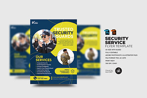 Security Service Flyer Template, a Flyer Template by Aam360