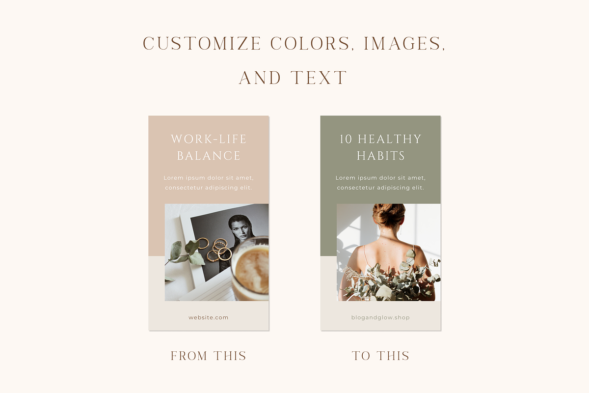 Instagram Stories Pack for Canva, a Social Media Template by Blog&Glow (Photo 6 of 7)