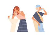 People drinking water set, a Person Illustration by Good Studio (Thumbnail 7 of 8)