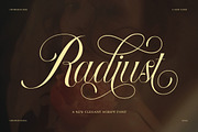 Radiust Luxury Swash Script Font, a Script Font by Graphicxell (Thumbnail 1 of 8)