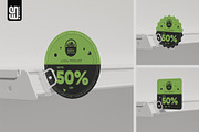 Promotional Shelf Sign Holder Mockup, an Advertising Mockup by SD Mockup (Thumbnail 1 of 4)