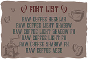 Handcrafted font Raw Coffee, a Symbol Font by Heather_insane (Thumbnail 5 of 6)