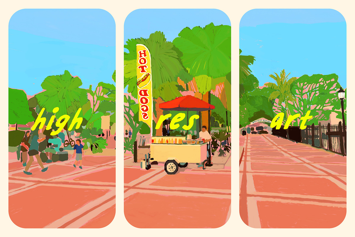 Paintings of Key West, Florida, a Graphic by Studio Funshop by Kelli (Photo 5 of 9)