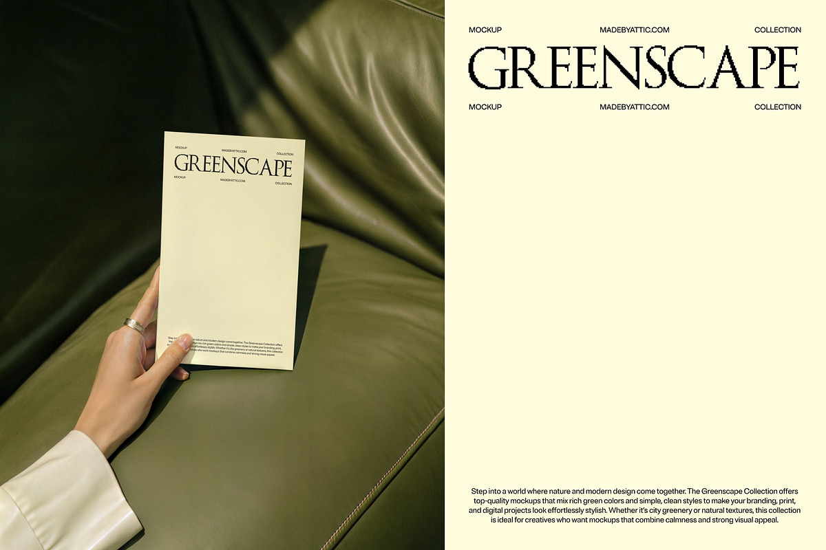 Greenscape 06 : Deep Green Card, an Advertising Mockup by Made by Attic (Photo 2 of 2)