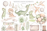Dinosaur party, an Animal Illustration by NellyaEgorova (Thumbnail 2 of 10)