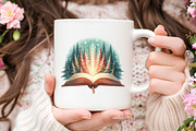 Cozy Reading Clipart, an Illustration by RobertsArt (Thumbnail 6 of 7)