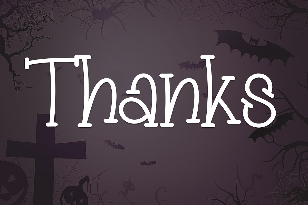 Shadows Halloween | Script Font, a Script Font by Scratchones (Photo 8 of 8)