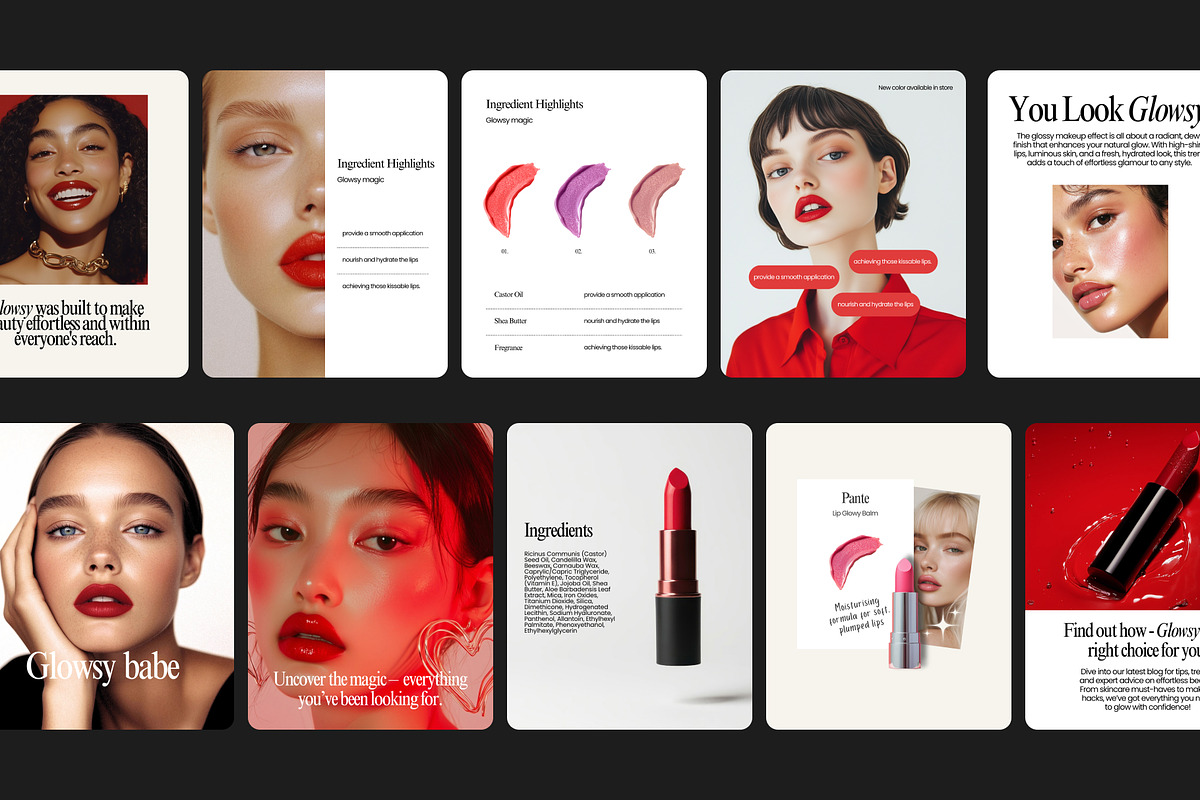Makeup Social Media Templates, a Templates & Theme by venuagency (Photo 5 of 8)