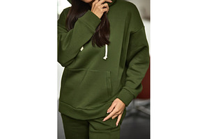 Casual Style Green Hoodie Outfit, a Beauty & Fashion Photo by wip3out