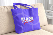 Tote Bag Mockup Template, a Merchandise Mockup by graphypix (Thumbnail 1 of 4)