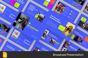 Broadcasting Industry GSlides PPoint, a Presentation Template by Fit-tee