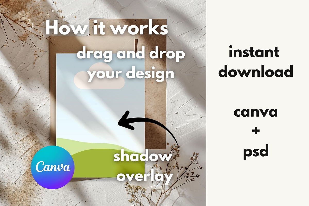 5x7 Invitation Mockup for Canva, a Mockup by PhoebeCreates (Photo 2 of 3)