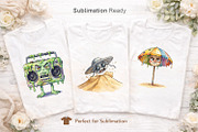 Sarcastic Alien Beach Sublimation, an Illustration by Artnoy (Thumbnail 5 of 8)
