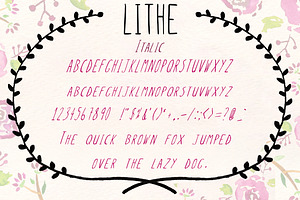 Lithe HandDrawn Font Bold & Italic