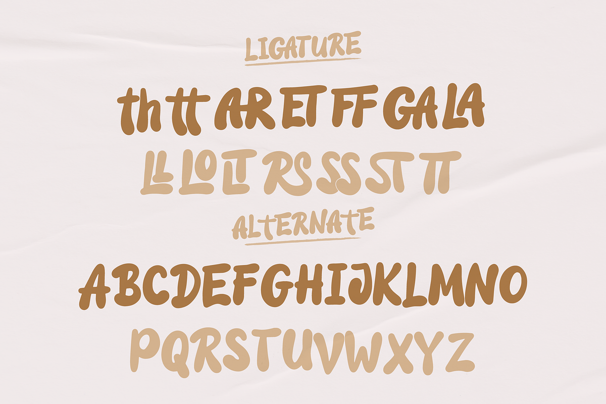 Amolla Raspers | Bubble Type, a Handwritten Font by Denustudios (Photo 14 of 15)