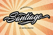 Santiago, a Script Font by Matra Creative (Thumbnail 1 of 10)