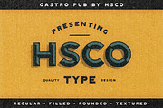 Gastro Pub - Type Family, a Sans Serif Font by Hustle Supply Co. (Thumbnail 6 of 9)