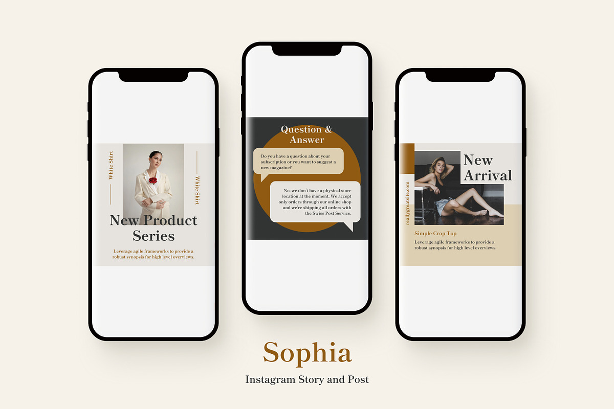 Sophie - Instagram Post Template, a Social Media Template by MYDesign (Photo 3 of 5)