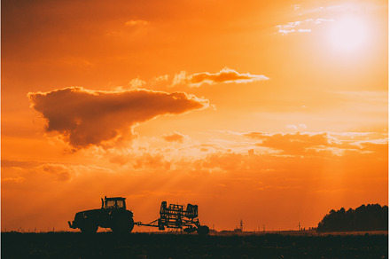 Tractor Rides On Countryside Road, a Nature Photo by Our Amazing World