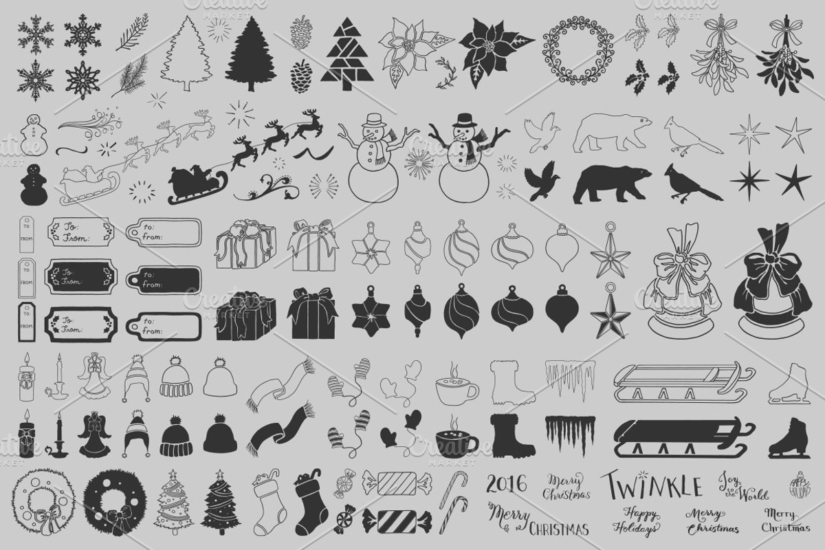 Winter and Christmas Vectors Vol 1, an Object Graphic by Design Panoply (Photo 6 of 6)