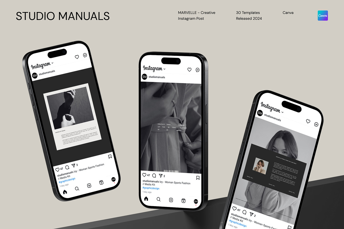 MARVELLE - Creative Instagram Post, a Social Media Template by Studio Manuals (Photo 4 of 8)