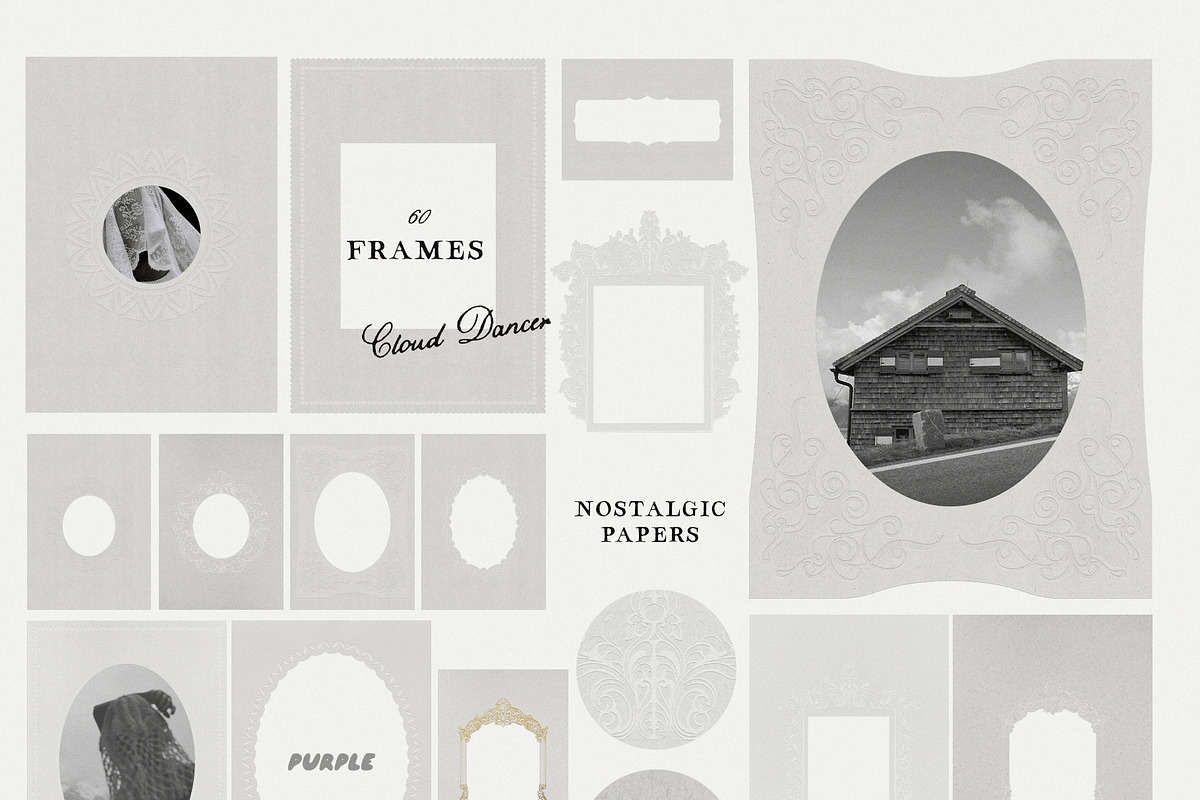 Nostalgic papers & frames, a Texture Graphic by Purple (Photo 8 of 20)