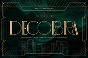 Decobra Art Deco Font, a Serif Font by alit design (Thumbnail 1 of 17)
