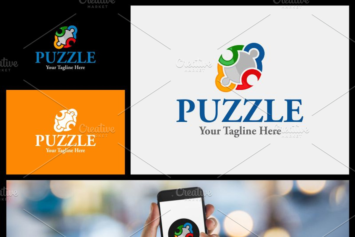 Puzzle Child Logo, a Branding & Logo Template by gabicotza