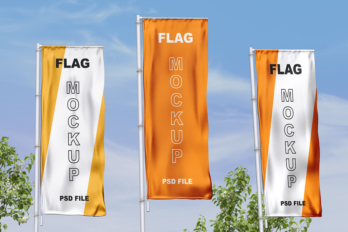 Standing Flag Mockup, a Product Mockup by Mockupfit (Photo 1 of 3)
