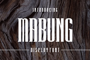 Mabung - Modern Display Font, a Serif Font by lelevien (Thumbnail 1 of 4)