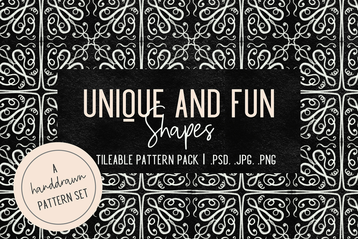 Willow| Nine Seamless Chalk Patterns, a Pattern Graphic by TheLegacyBrandingCo (Photo 3 of 9)