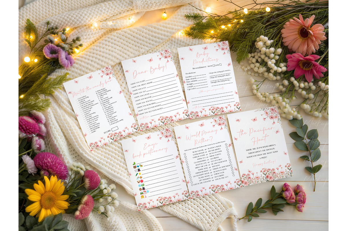Set of 5x7 Cards Mockup, a Mockup by TatiMockup (Photo 2 of 4)