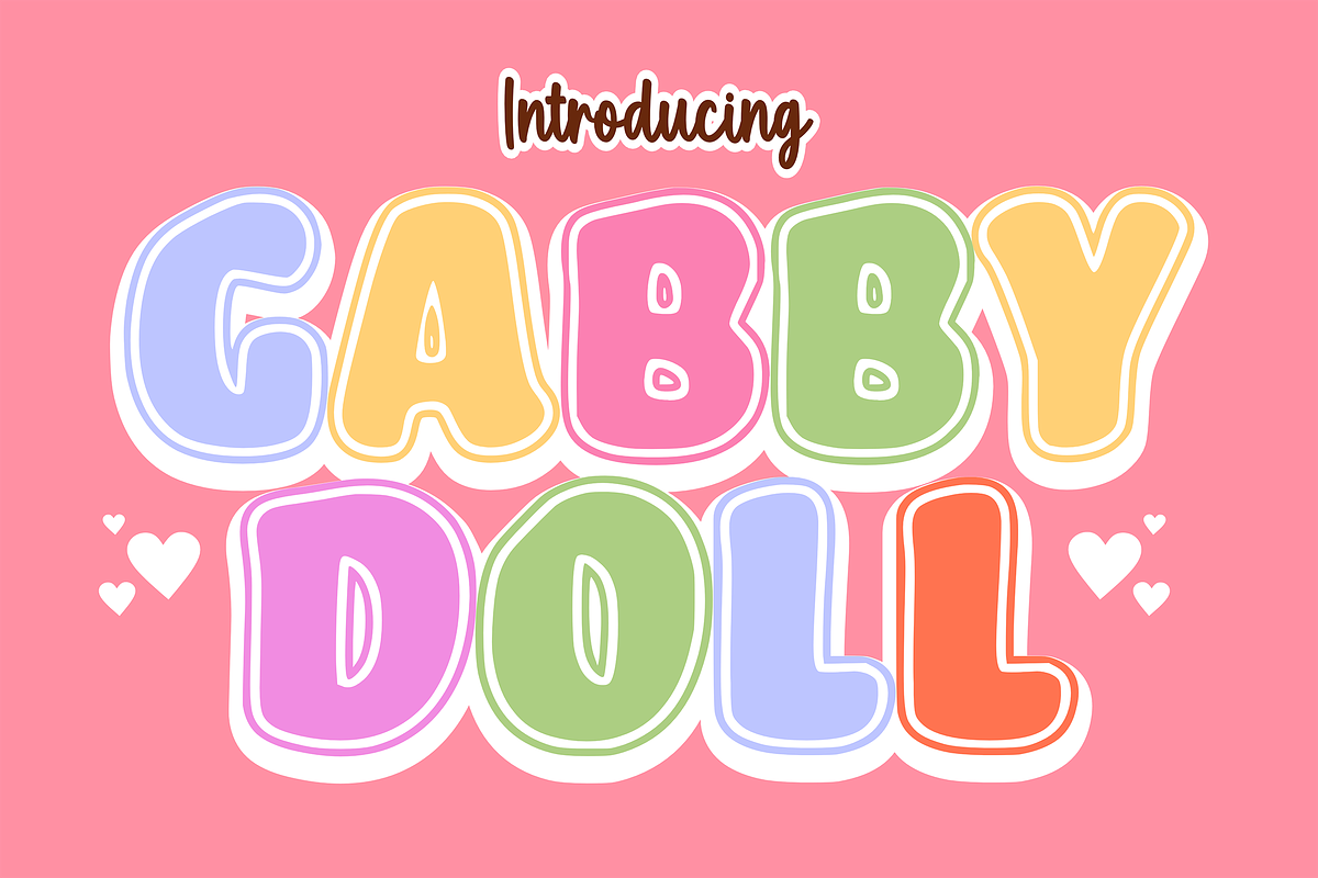 Gabby Doll - Kids Font Types, a Font by KiddoGlyphs Studio (Photo 1 of 3)