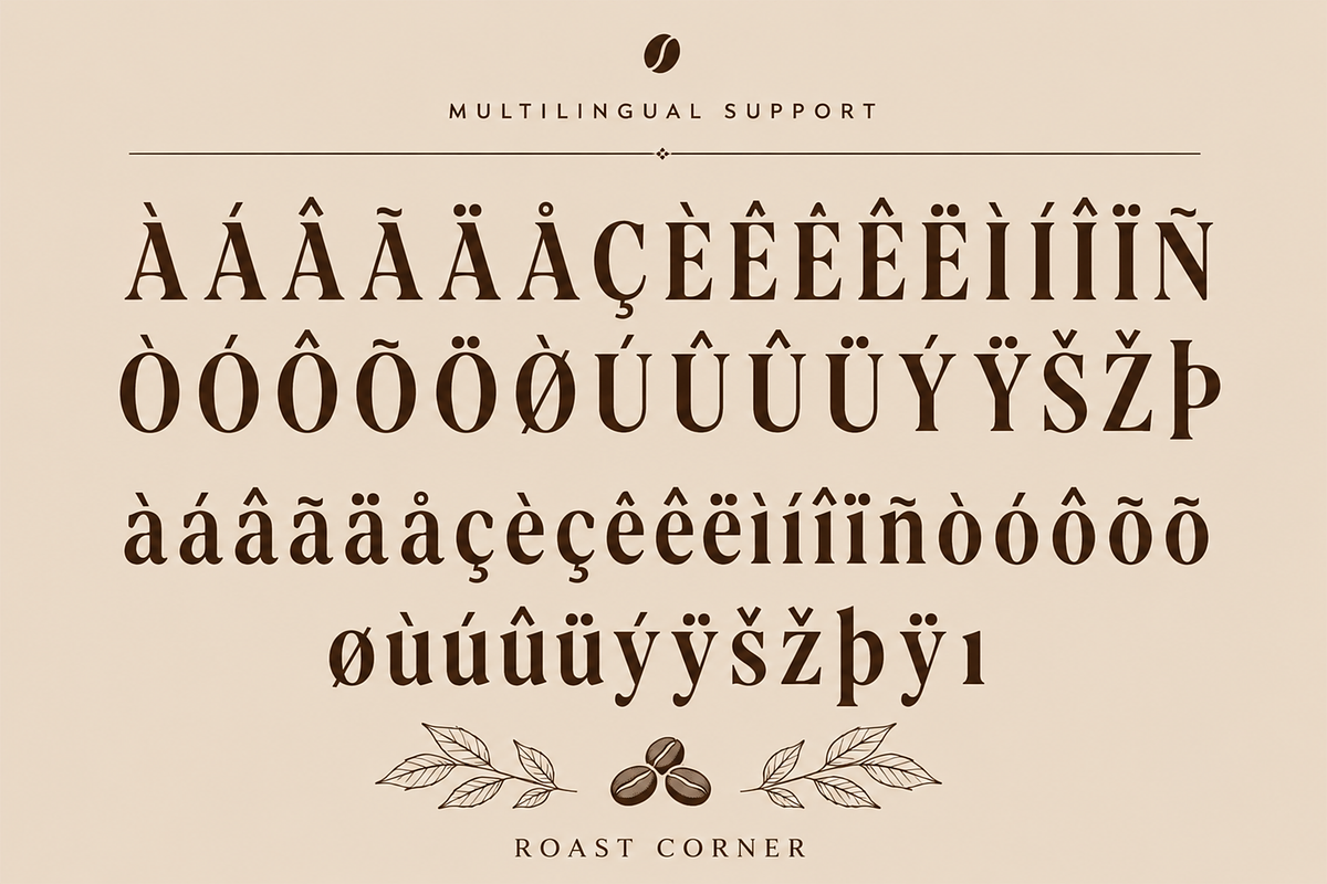 Roast Ledger - Modern Serif Font, a Serif Font by overlaytemplates (Photo 5 of 5)