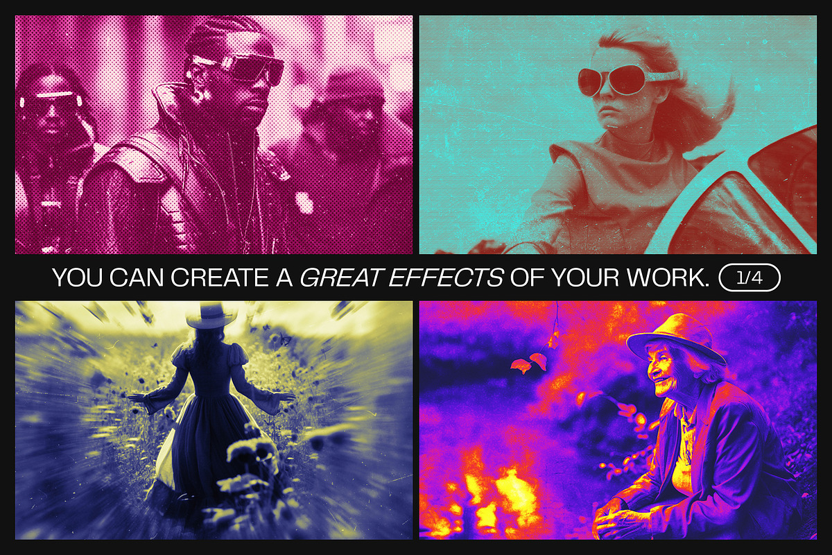 12 Photo Effect Templates, a Layer Style Add-On by iDoodle Studio (Photo 3 of 6)