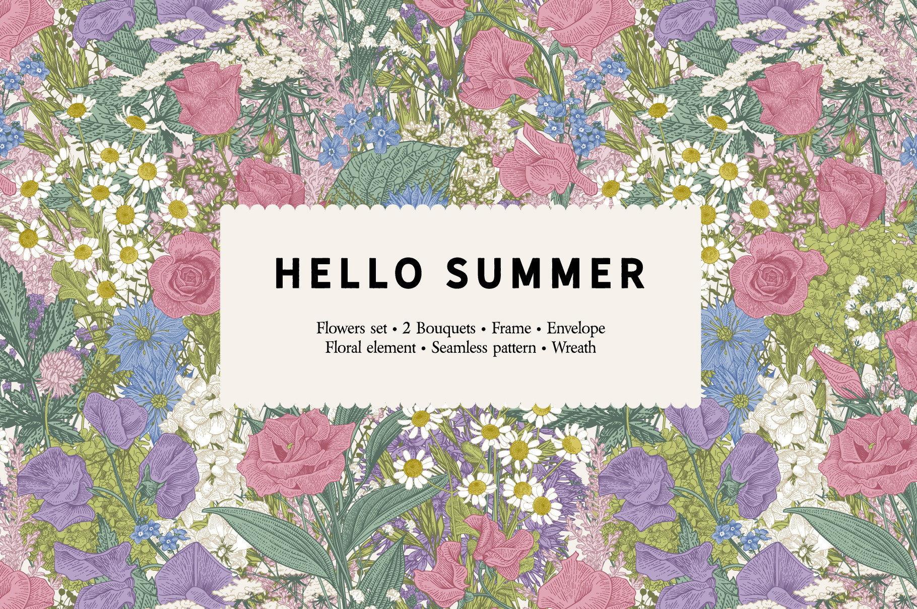Hello Summer. Rustic Wedding, an Illustration by olga.korneeva