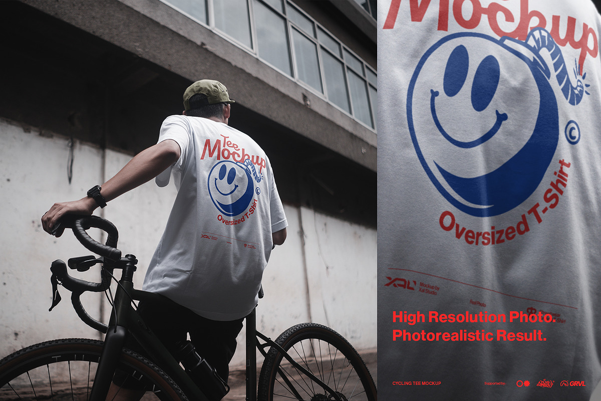 CYCLING T-SHIRT MOCKUP, a Shirt Mockup by XAL (Photo 4 of 7)