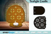 Rattan Tealight Candle Holder Laser, an Object Graphic by OTVEY DESIGN (Thumbnail 4 of 13)