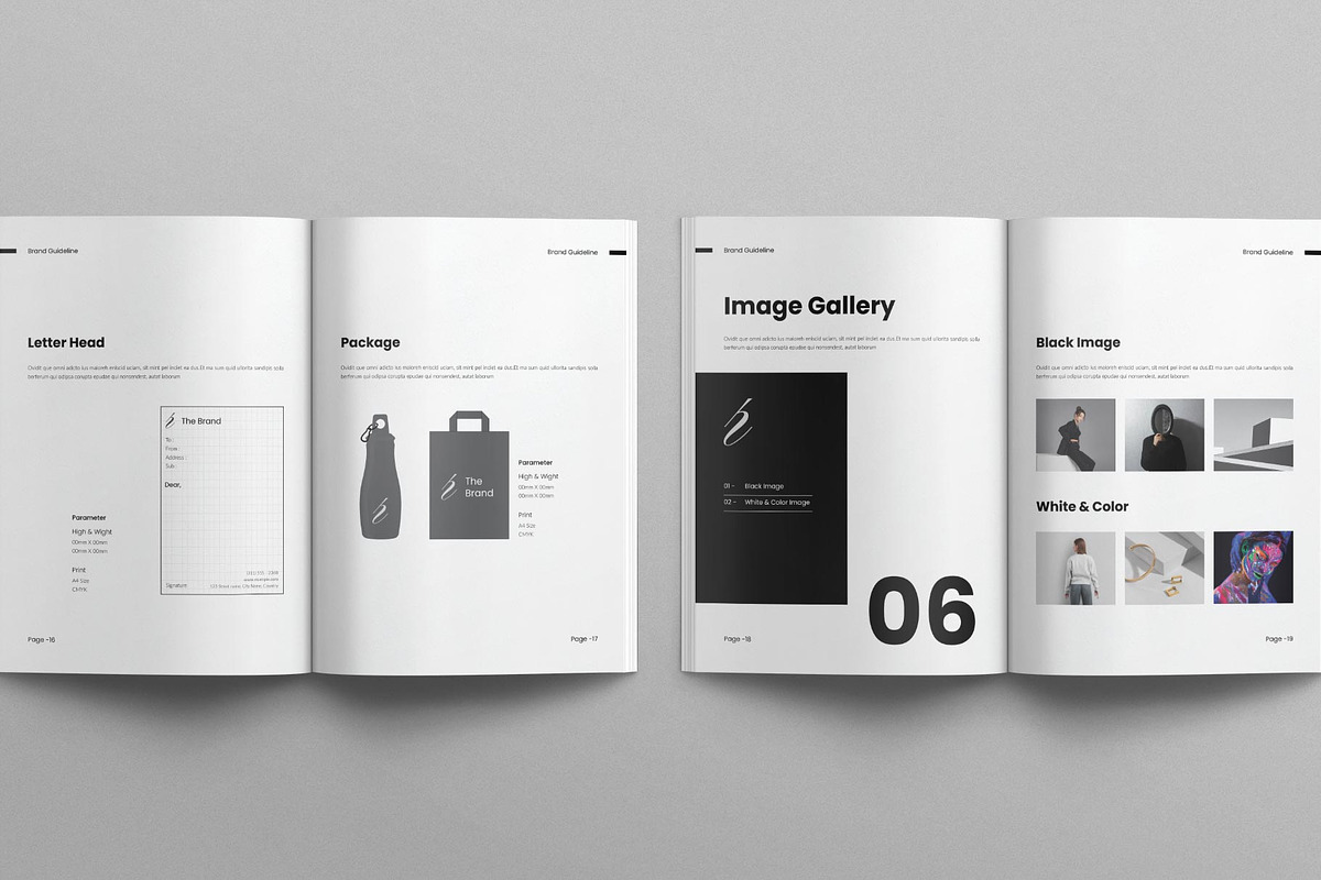 Brand Guideline Template, a Brochure Template by E-Type (Photo 7 of 8)