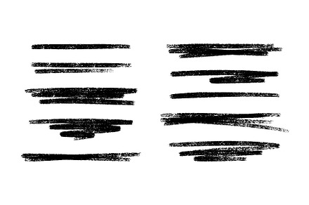 Crayon stroke underline set - hand, a Texture Illustration by YuliiaOsadcha