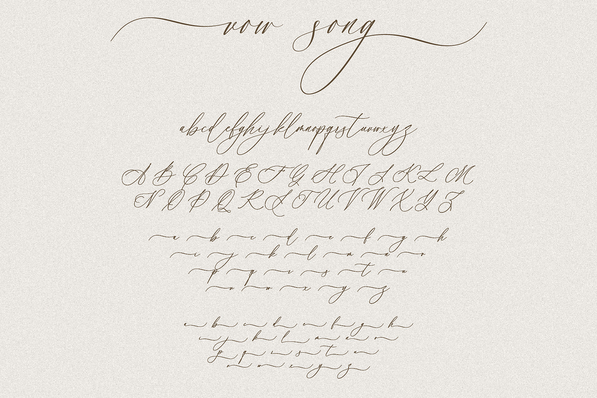 Vow Song A Romantic Script Font, a Script Font by Prestige Artsy Studio (Photo 9 of 9)