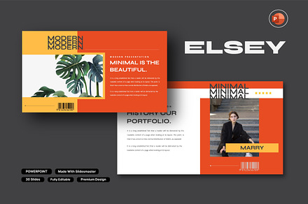 Elsey Minimal Powerpoint Template