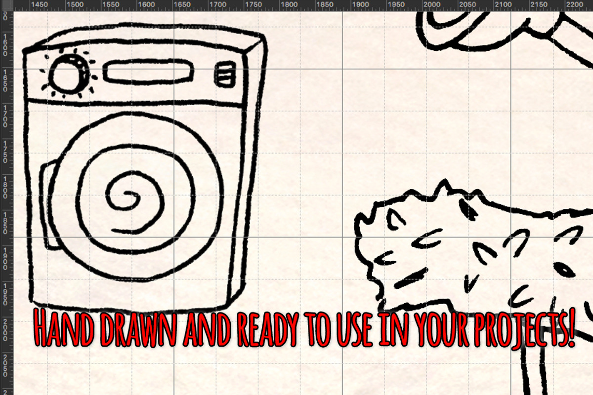 Cleaning and Housework Vector Bundle, a Work Illustration by Violet LeBeaux (Photo 3 of 3)