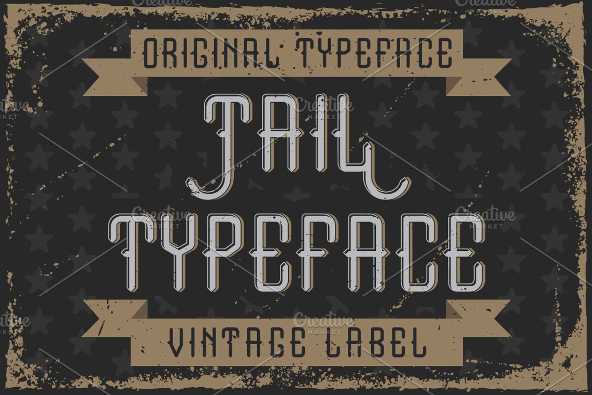 Handcrafted font "Tail"
