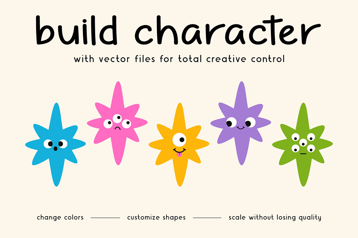 Celestial Emotions | Vector Shapes, an Object Graphic by stasylionet (Photo 3 of 8)