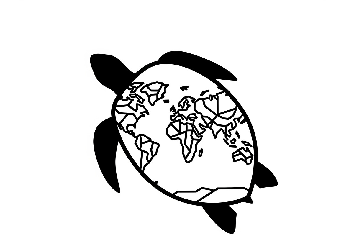 World Map Sea Turtle Bundle, an Illustration by Gaye Art (Photo 19 of 31)