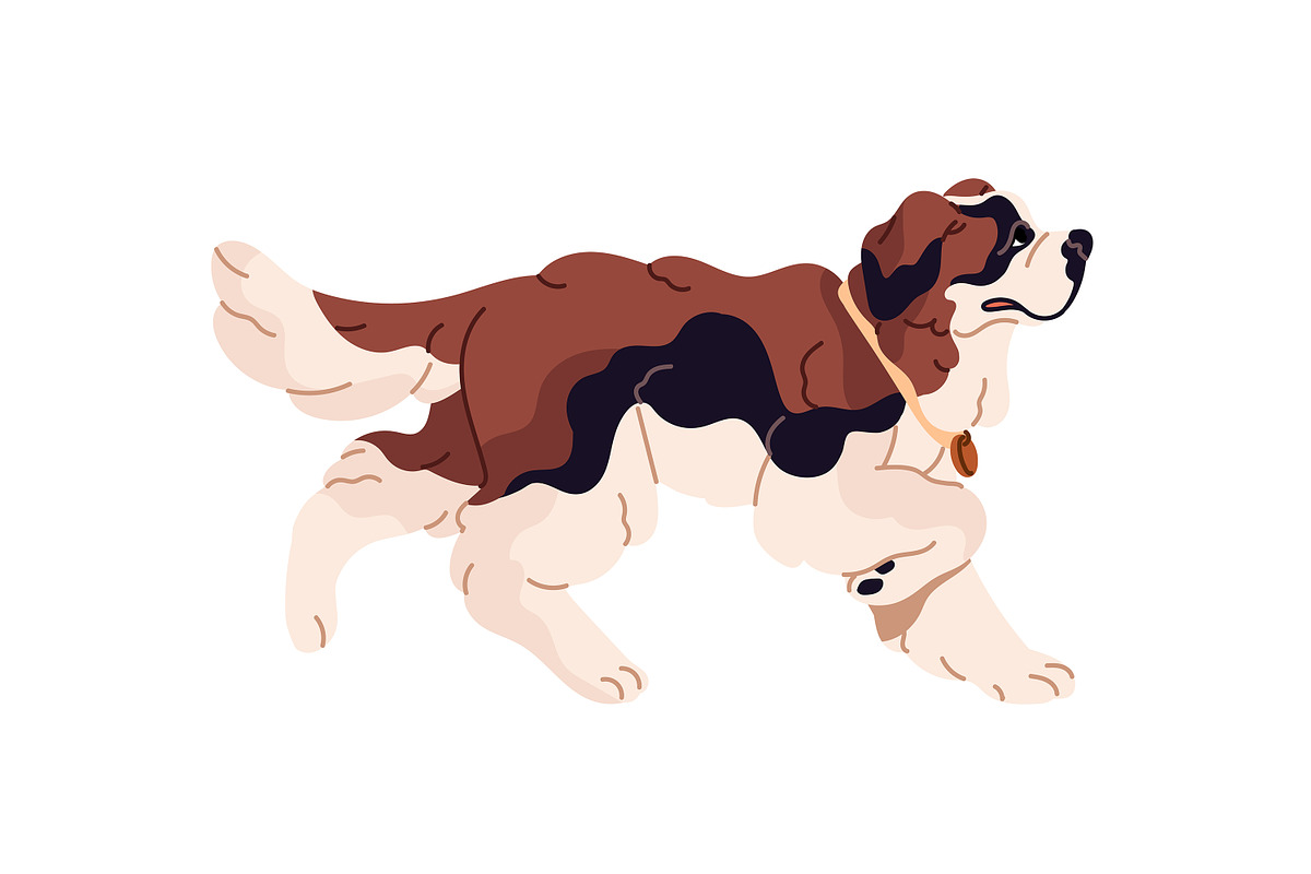 Happy dogs of different breeds set, an Animal Illustration by PaperTrident (Photo 4 of 11)