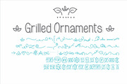 Grilled Ornaments, a Script Font by Fonts & Printables (Thumbnail 2 of 2)