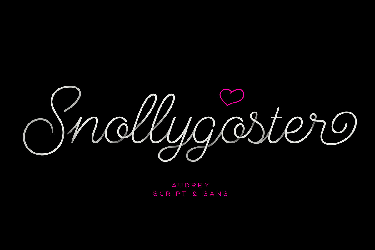 Audrey Script & Sans preview 7