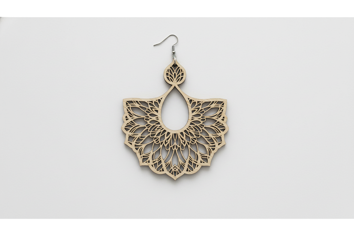 Floral Drop Earring SVGs, a Graphic by musafir_fashion (Photo 8 of 11)